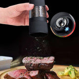 Darrahopens Home & Garden > Kitchenware Electric Salt Pepper Mill Grinder Battery Powered LED Light Adjustable AU