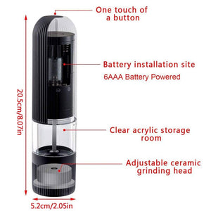 Darrahopens Home & Garden > Kitchenware Electric Salt Pepper Mill Grinder Battery Powered LED Light Adjustable AU