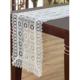 Darrahopens Home & Garden > Kitchenware Flora White Lace Table Runner 40 x 135 cm