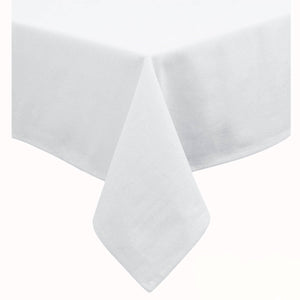 Darrahopens Home & Garden > Kitchenware Hoydu Cotton Blend Table Cloth 180cm Round - BRIGHT WHITE