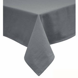 Darrahopens Home & Garden > Kitchenware Hoydu Cotton Blend Table Cloth 180cm Round - SLATE GREY