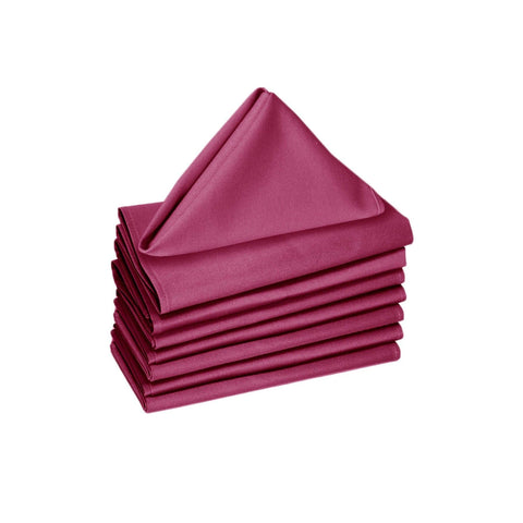 Darrahopens Home & Garden > Kitchenware Hoydu Set of 8 Cotton Napkins Fuschia