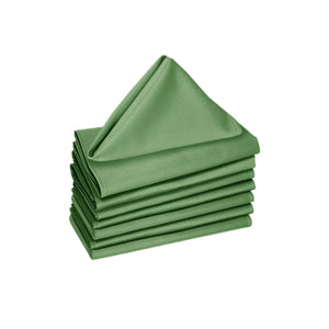 Darrahopens Home & Garden > Kitchenware Hoydu Set of 8 Cotton Napkins Hedge Green