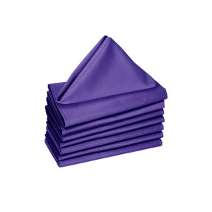 Darrahopens Home & Garden > Kitchenware Hoydu Set of 8 Cotton Napkins Ultra Violet