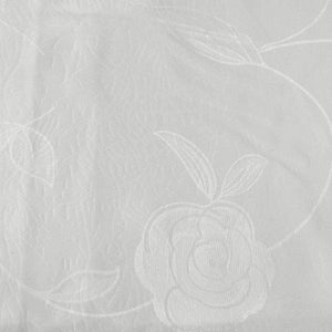 Darrahopens Home & Garden > Kitchenware Jacquard Tablecloth Rosa Ivory 135 x 180 cm