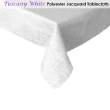 Darrahopens Home & Garden > Kitchenware Jacquard Tablecloth Tuscany White 135 x 180 cm