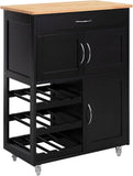 Darrahopens Home & Garden > Kitchenware Kitchen Trolley Bottle Rack Drawer Cabinet