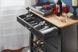 Darrahopens Home & Garden > Kitchenware Kitchen Trolley Bottle Rack Drawer Cabinet