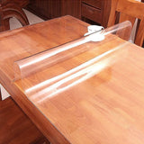 darrahopens Home & Garden > Kitchenware PVC Tablecloth Protector Table Cover Dining Table Cloth Plastic 2800x1170mm 2.0mm