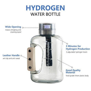 Darrahopens Home & Garden > Kitchenware Random Color Hydrogen Water Bottle 1.5L Hydrogen Rich Portable Rich Hydrogen Water Generator