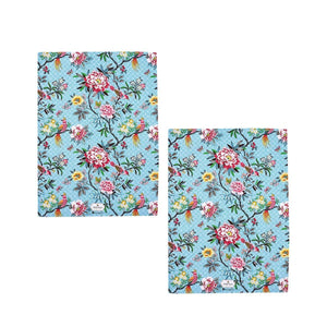 Darrahopens Home & Garden > Kitchenware Set of 2 Jardin Peony Cotton Kitchen Tea Towels 50 x 70 cm