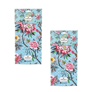 Darrahopens Home & Garden > Kitchenware Set of 2 Jardin Peony Cotton Kitchen Tea Towels 50 x 70 cm