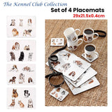 Darrahopens Home & Garden > Kitchenware Set of 4 Kennel Club Table Placemats 29x21x0.4 cm