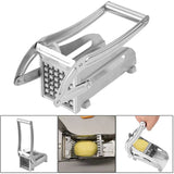 Darrahopens Home & Garden > Kitchenware Stainless Potato Chipper French Fries Slicer Chip Cutter Maker Chopper 2 Blades