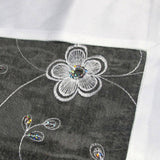 Darrahopens Home & Garden > Kitchenware White Sequined Organza Glitter Table Cloth Topper 90 x 90 cm