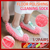 Darrahopens Home & Garden > Laundry & Cleaning 2 Pair Lazy Mop Slipper Floor Polishing Cleaning Sock Shoe Mopping Slipper Cover