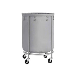 Darrahopens Home & Garden > Laundry & Cleaning Laundry Basket Wheels, Grey Silver