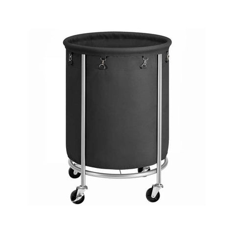 Darrahopens Home & Garden > Laundry & Cleaning Laundry Basket with Wheels, Black