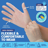 Darrahopens Home & Garden > Laundry & Cleaning Xtra Kleen 1000PCE Disposable Gloves Latex & Powder Free Food Safe L Size