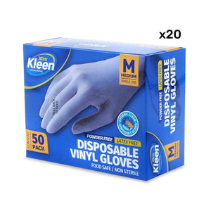 Darrahopens Home & Garden > Laundry & Cleaning Xtra Kleen 1000PCE Disposable Gloves Latex & Powder Free Food Safe Size M