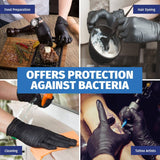 Darrahopens Home & Garden > Laundry & Cleaning Xtra Kleen 1000PCE Disposable Nitrile Gloves Black Latex Powder Free Size L