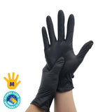 Darrahopens Home & Garden > Laundry & Cleaning Xtra Kleen 1000PCE Disposable Nitrile Gloves Black Latex Powder Free Size M