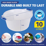 Darrahopens Home & Garden > Laundry & Cleaning Xtra Kleen 12PCE 10L Laundry Wash Basin Easy Grip Durable Handles 14 x 37cm