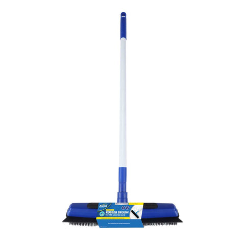 Darrahopens Home & Garden > Laundry & Cleaning Xtra Kleen 12PCE 2-In-1 Rubber Broom & Squeegee Telescopic Handle 75 - 130cm