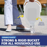 Darrahopens Home & Garden > Laundry & Cleaning Xtra Kleen 12PCE 9.5L Buckets Easy Pour Spout Strong Durable 23.5 x 35cm