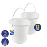 Darrahopens Home & Garden > Laundry & Cleaning Xtra Kleen 12PCE 9L Buckets Easy Pour Spout Strong Multipurpose 23.5 x 38cm