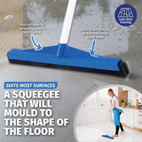 Darrahopens Home & Garden > Laundry & Cleaning Xtra Kleen 12PCE Foam Floor & Window Squeegee Non Scratch 45.5 x 115cm