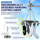 Darrahopens Home & Garden > Laundry & Cleaning Xtra Kleen 12PCE Hanging Clothes Airer Rotating Portable Pegs Attached