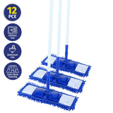 Darrahopens Home & Garden > Laundry & Cleaning Xtra Kleen 12PCE Microfibre Swivel Mop Adjustable Poll Length 76 x 127cm