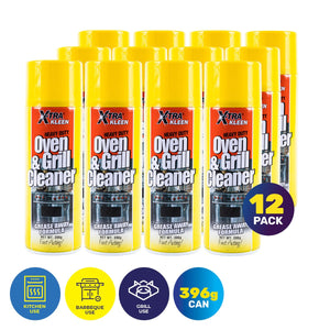 Darrahopens Home & Garden > Laundry & Cleaning Xtra Kleen 12PCE Oven & Grill Cleaner Fast Acting Spray Formula 396g