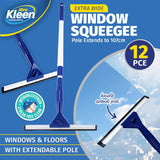 Darrahopens Home & Garden > Laundry & Cleaning Xtra Kleen 12PCE Window Squeegee Telescopic Handle Streak Free 72 - 107cm