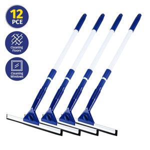 Darrahopens Home & Garden > Laundry & Cleaning Xtra Kleen 12PCE Window Squeegee Telescopic Handle Streak Free 72 - 107cm