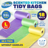 Darrahopens Home & Garden > Laundry & Cleaning Xtra Kleen 1728PCE Kitchen Tidy Bin Liners Large Scented Tear Leak Proof 35L