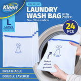 Darrahopens Home & Garden > Laundry & Cleaning Xtra Kleen 24PCE Laundry Wash Bags Delicate Garments Size Large 35 x 40cm