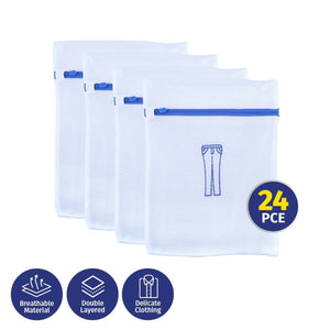 Darrahopens Home & Garden > Laundry & Cleaning Xtra Kleen 24PCE Laundry Wash Bags Delicate Garments Size Medium 30 x 35cm