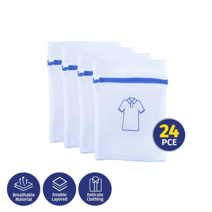 Darrahopens Home & Garden > Laundry & Cleaning Xtra Kleen 24PCE Laundry Wash Bags Delicate Garments Size Small 25 x 30cm