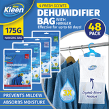 Darrahopens Home & Garden > Laundry & Cleaning Xtra Kleen 48PCE 175g Wardrobe Dehumidifier Bags With Hang Hooks Scented