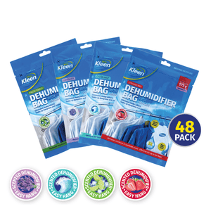 Darrahopens Home & Garden > Laundry & Cleaning Xtra Kleen 48PCE 175g Wardrobe Dehumidifier Bags With Hang Hooks Scented