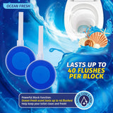 Darrahopens Home & Garden > Laundry & Cleaning Xtra Kleen 48PCE Clip On Deodorisers Ocean Fresh Scent Anti Limescale 40g