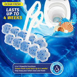 Darrahopens Home & Garden > Laundry & Cleaning Xtra Kleen 72PCE 45g Toilet Rim Clip-On Deodoriser Foaming Action Ocean Fresh