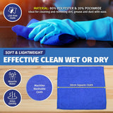 Darrahopens Home & Garden > Laundry & Cleaning Xtra Kleen 72PCE Microfibre Cloths Lint Free Highly Absorbent 30 x 30cm