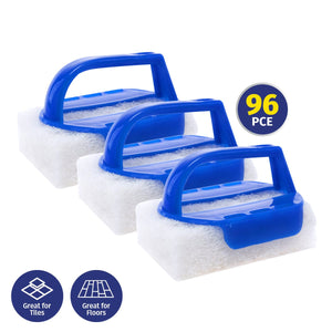 Darrahopens Home & Garden > Laundry & Cleaning Xtra Kleen 96PCE Scourer Pads Easy Grip Handle Tool Refills Included 7 x 10cm