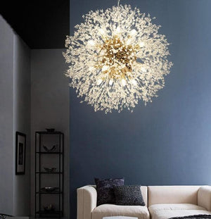 Darrahopens Home & Garden > Lighting 60cm Dia Stainless Steel Frame Firefly Chandelier Ceiling Pendant Light