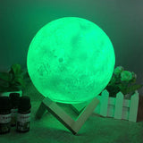 Darrahopens Home & Garden > Lighting Gominimo Multi-Colored Moon Lamp 18cm GO-WDL-104-YPI