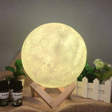 Darrahopens Home & Garden > Lighting Gominimo Multi-Colored Moon Lamp 18cm GO-WDL-104-YPI