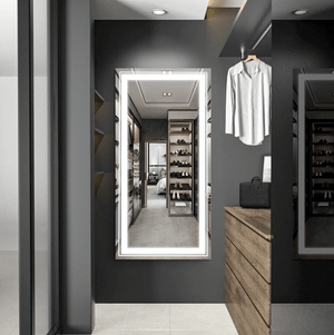 Darrahopens Home & Garden > Lighting Interior Ave - LED Rectangle Frameless Salon / Bathroom Wall Mirror - 100 x 60cm